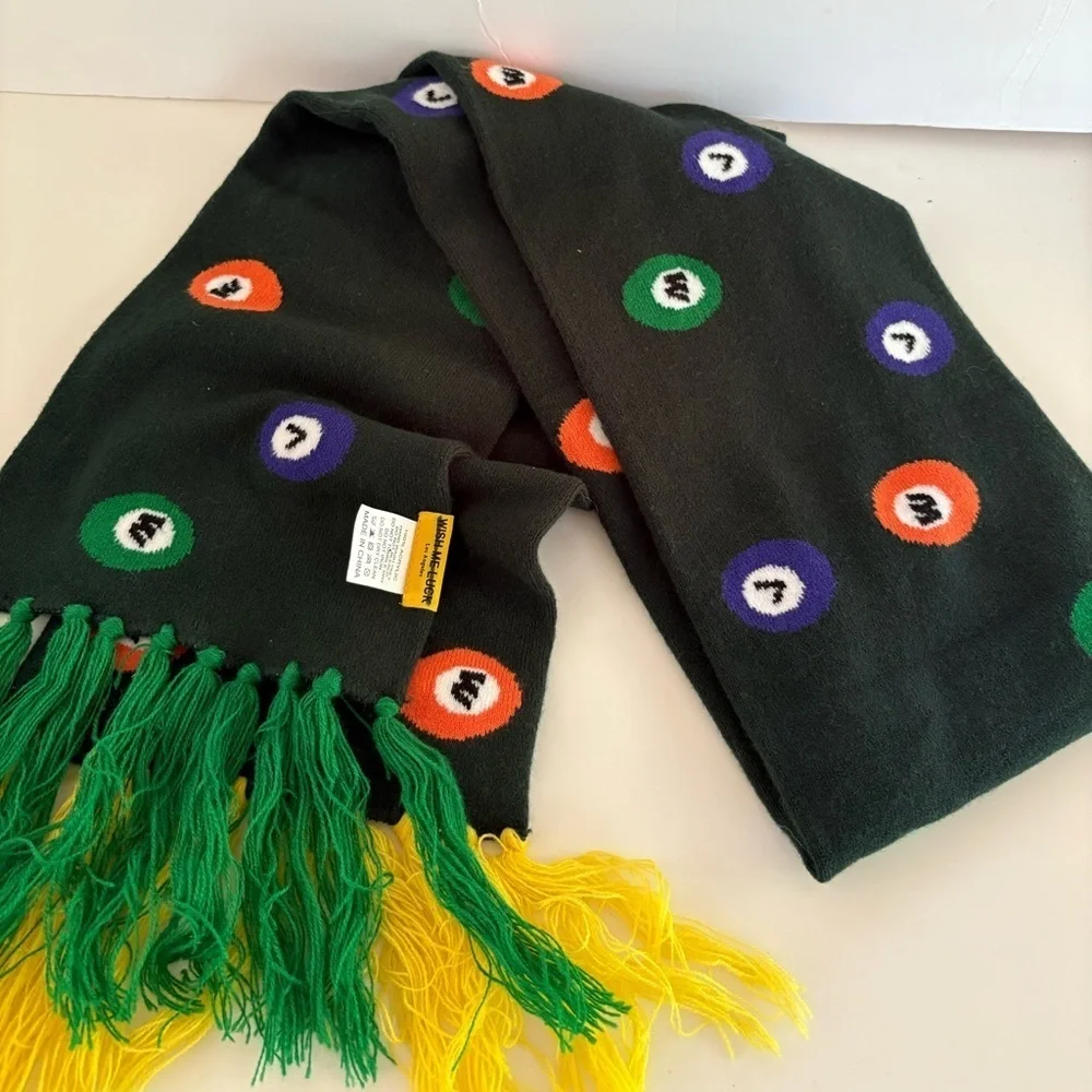 NWOT Urban Outfitters Wish Me Luck Billiard Ball Knit Scarf